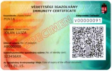 Pasaporta e imunizimit, për qytetarët hungarezë