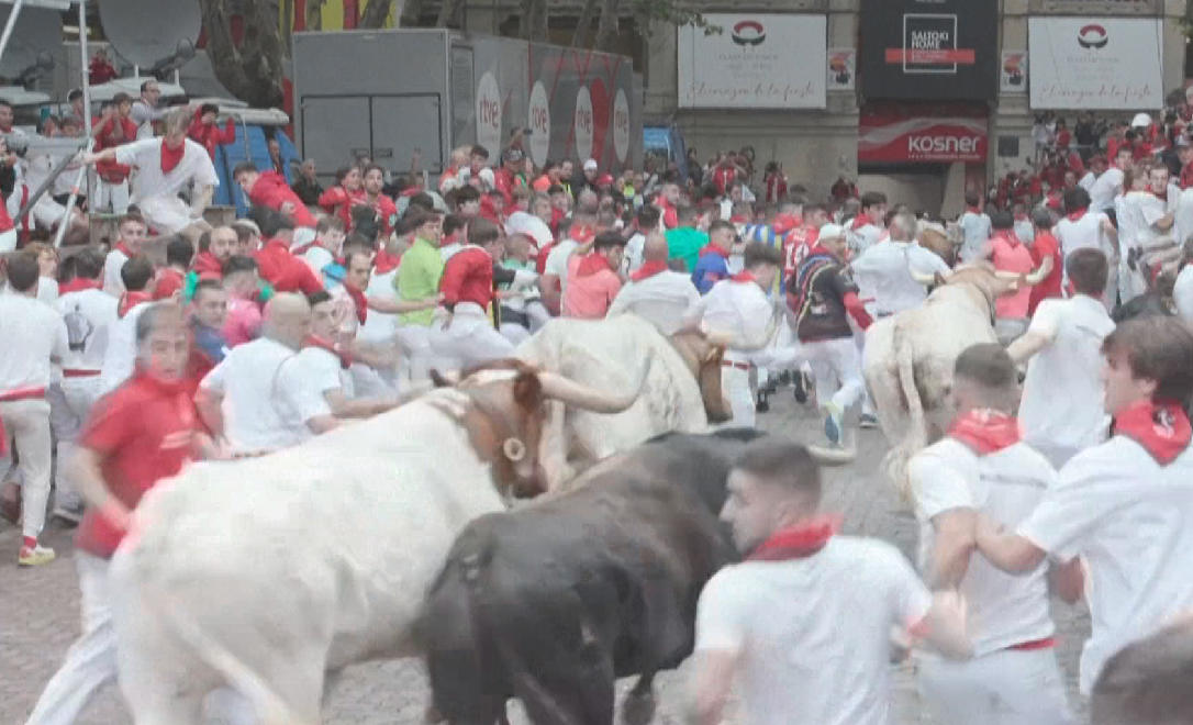 Pamje të çmendura nga festivali veror i vrapimit me demat në Pamplona të Spanjës (fotot)