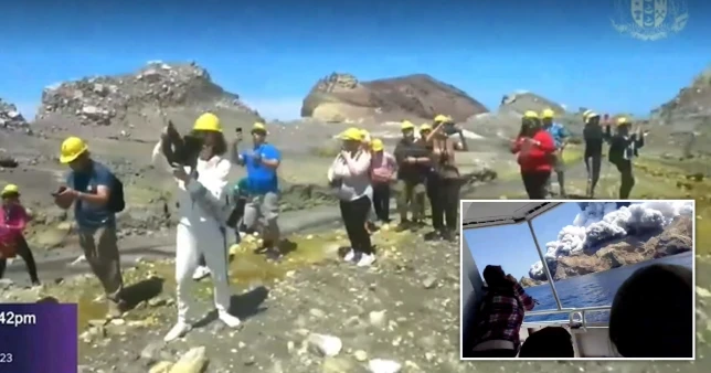 Video e panikut të turistëve që largohen ‘nga sytë këmbët’ kur vullkani shpërthen para tyre, në gjyq në Zelandën e Re (fotot)