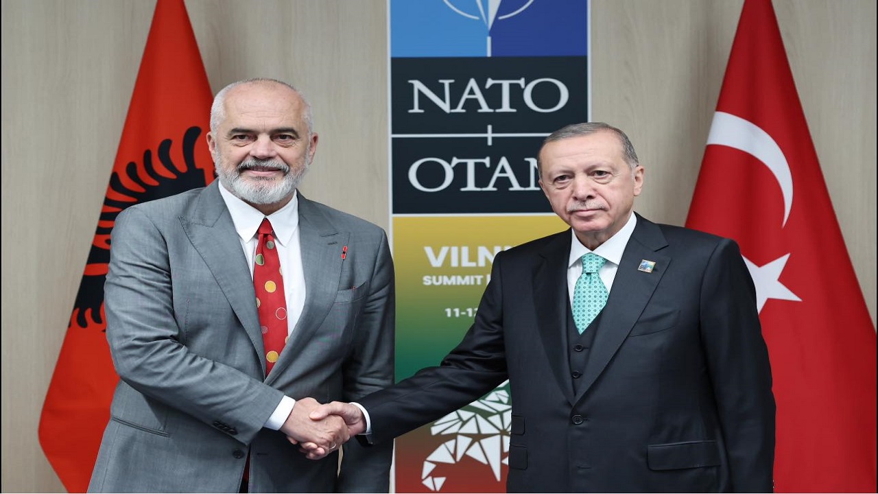 Samiti i NATO-s në Lituani, Rama takim bilateral me Erdogan