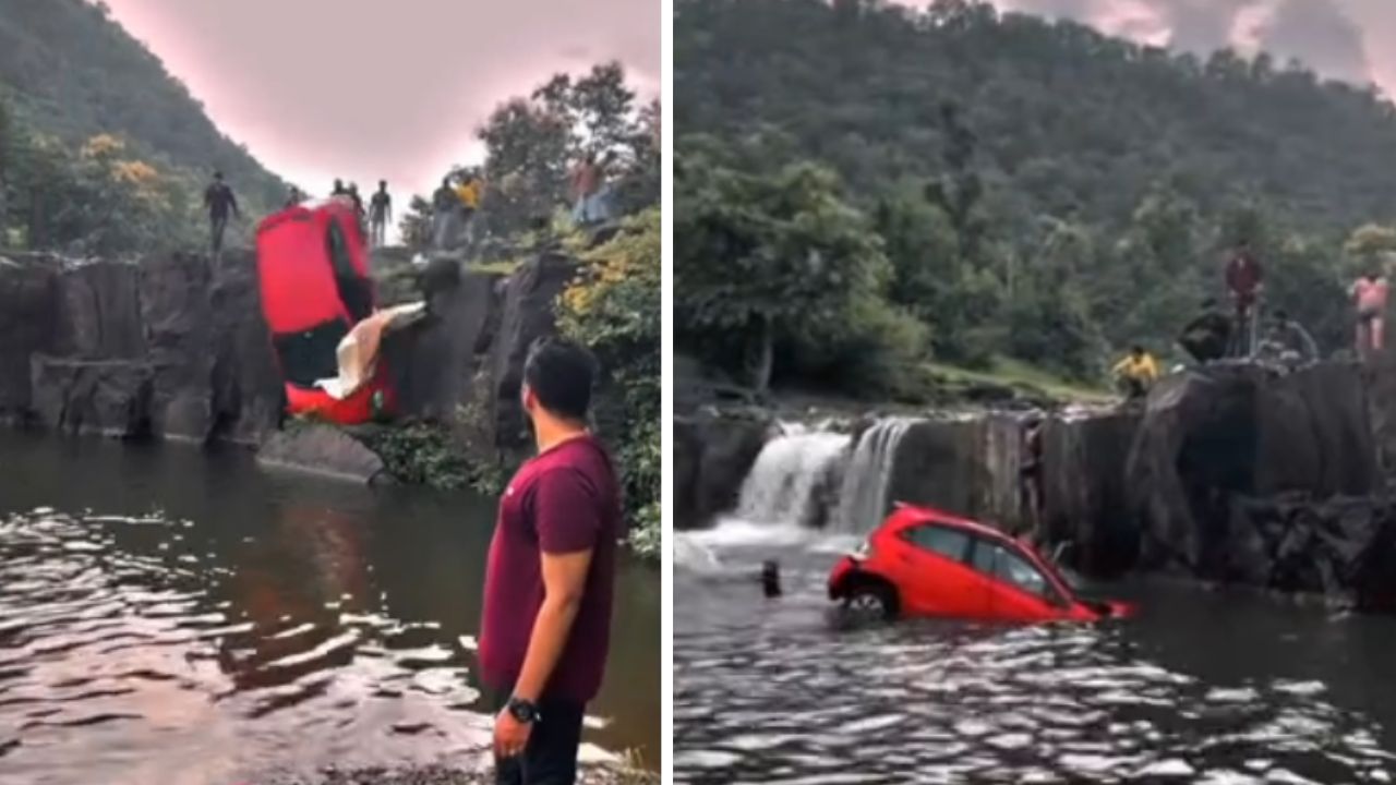 Makina bie në ujëvarë, momenti dramatik kur dëshmitarët hidhen në ujë për të shpëtuar vajzën dhe të atin