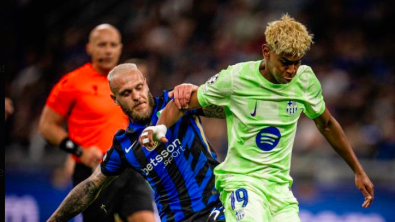LIVE INTER BARCELONA  Dy gola për gjashtë minuta  Barça barazon dhe fut Interin në panik