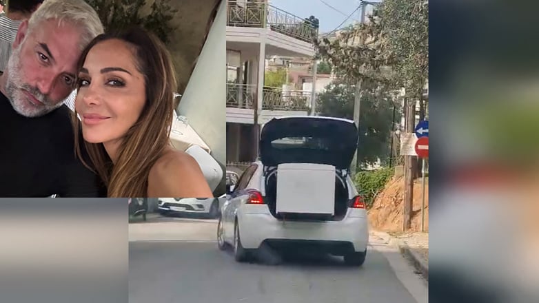 Skandal në Greqi  këngëtarja e njohur përdor makinën e policisë si  furgon   i transportojnë frigoriferin deri te shtëpia