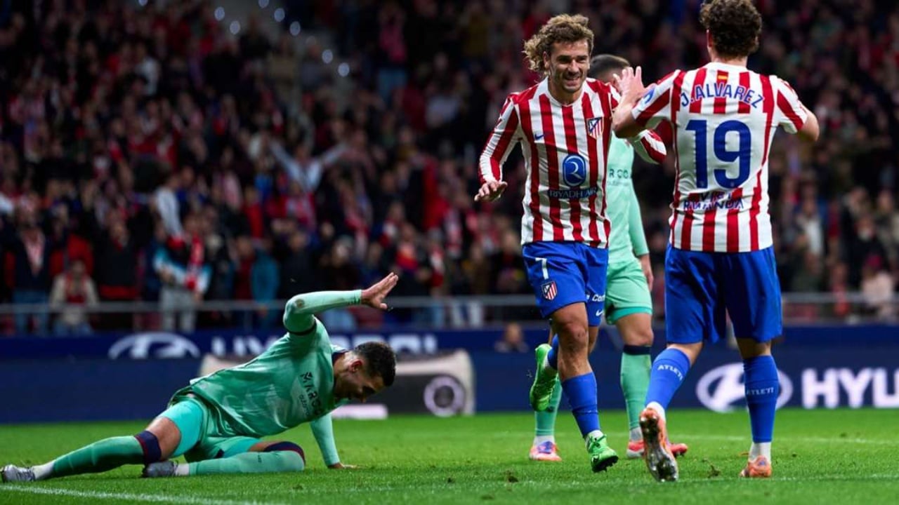 Atletico Madrid rikthehet kërcënueshëm në garën për kreun e La Ligës  i tërhequr nga Griezmann