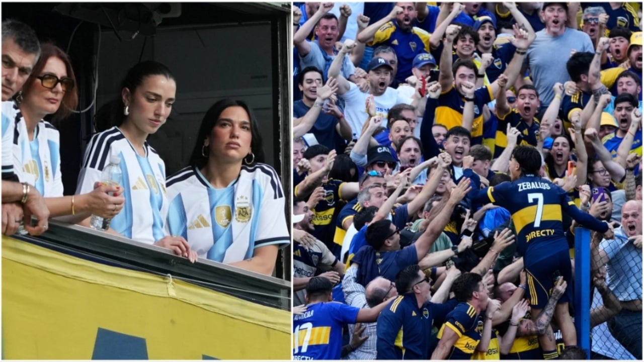 Boca Juniors fiton Superklasiken  2 0 ndaj River Plate  nën praninë e tifozes speciale shqiptare Dua Lipa