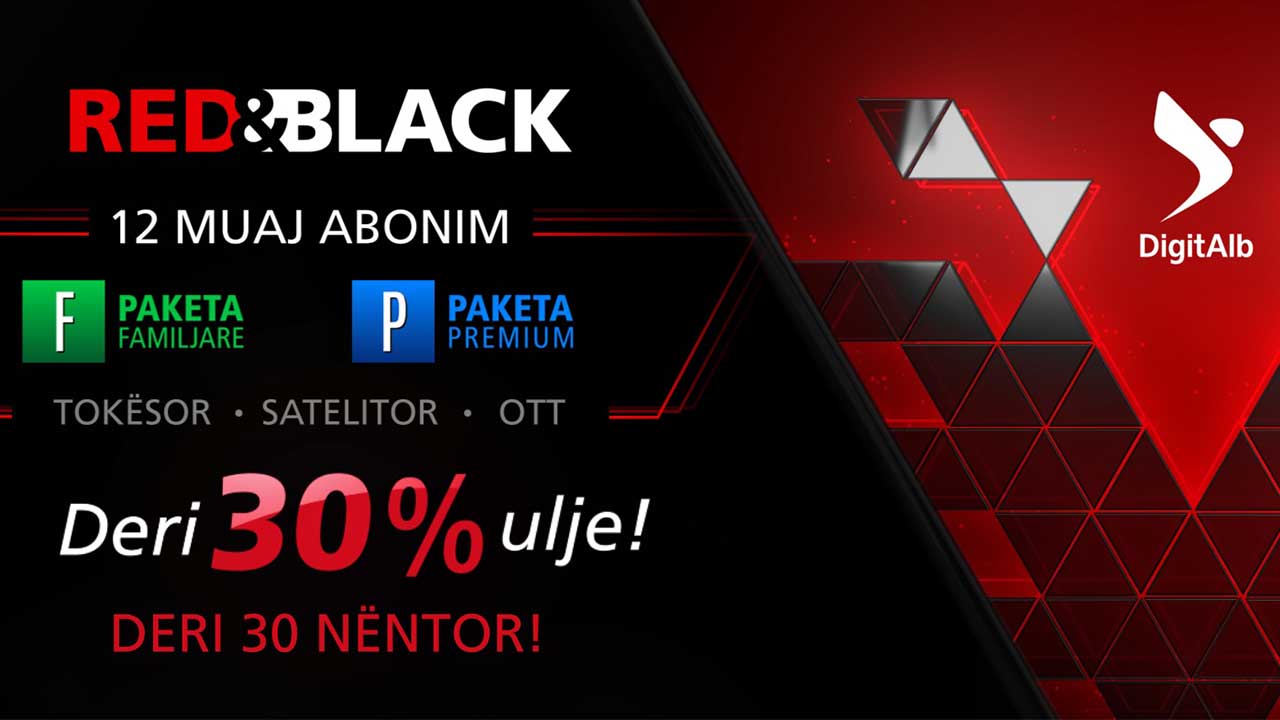 DigitAlb feston Nëntorin KUQeZI me ulje deri në 30  për paketat 12 mujore