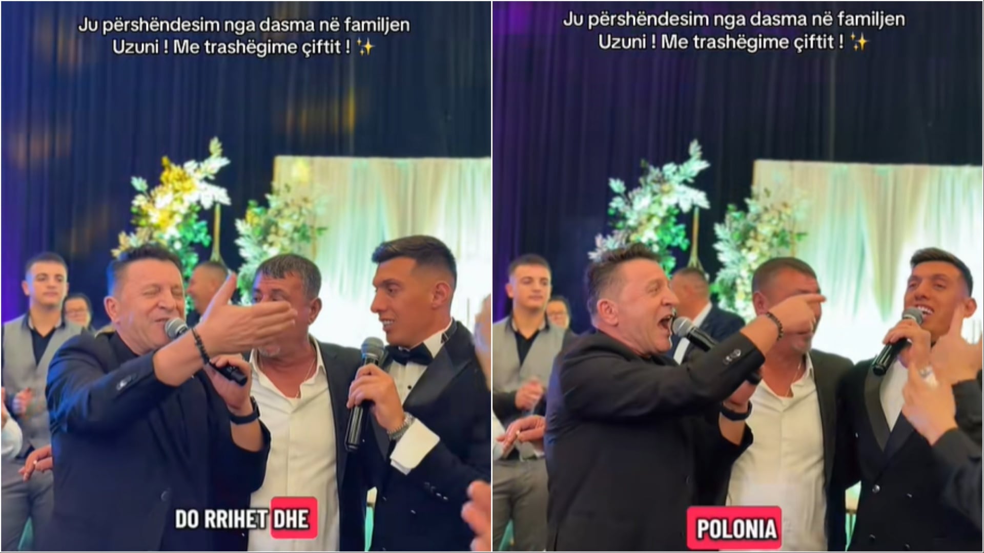 Video  Myrto Uzuni ia merr këngës me Ylli Bakën   mesazh  për ndeshjen e play off it të Botërorit  Do rrihet dhe Polonia