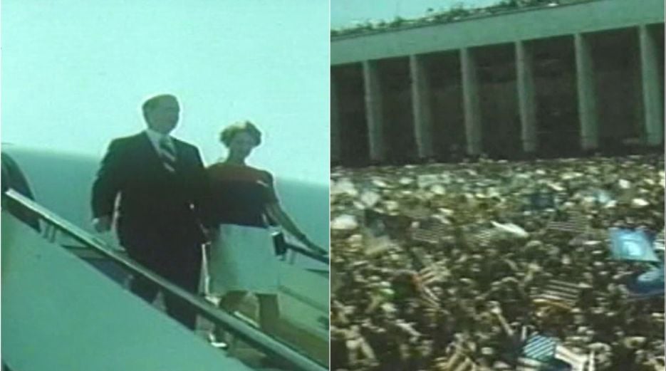 Ish ambasadori Hill rrëfen prapaskenat e mitingut në Sheshin Skënderbej për pritjen e Sekretarit Baker ne  91  Kisha frike se nuk do vinte njeri  por sheshi u mbush me qindra mijëra njerëz