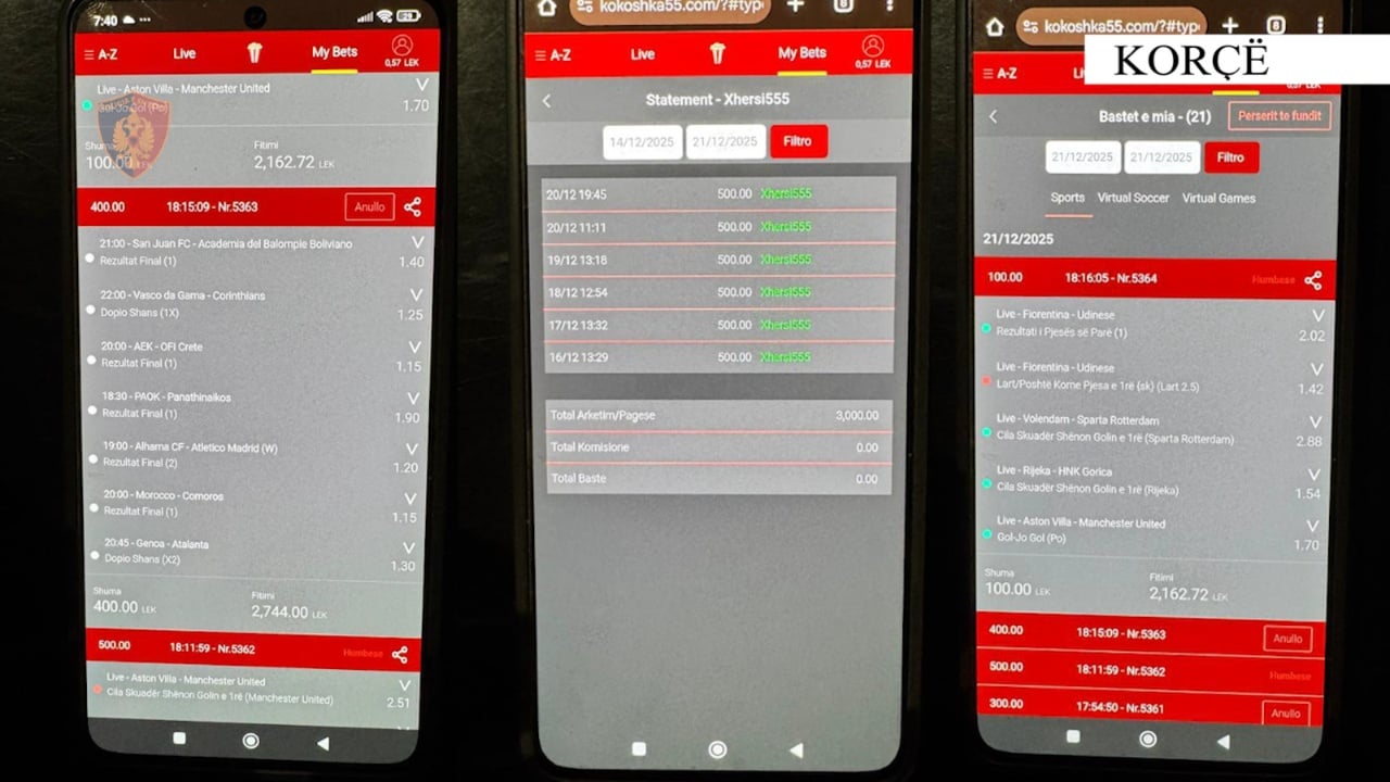 Goditet sërish aktiviteti i paligjshëm i basteve  tre të proceduar në Korçë