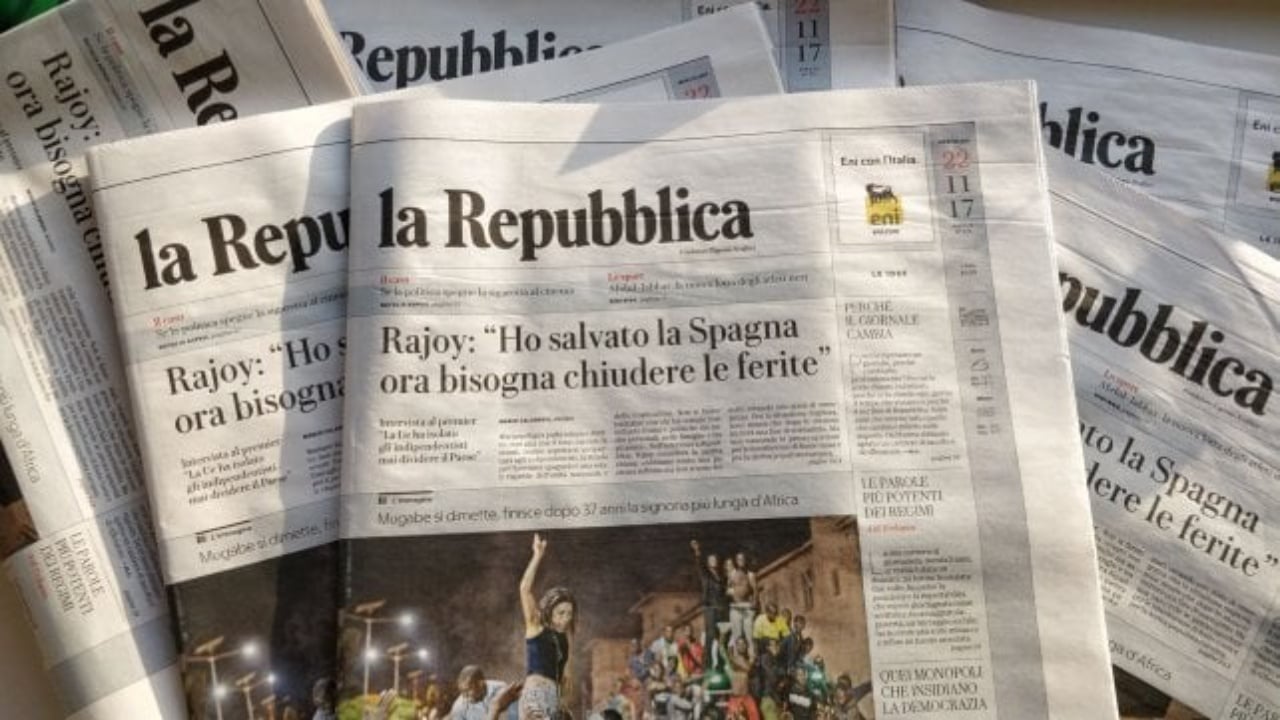 Oferta ekonomike rreth 140 milionë euro  a po e blen grupi mediatik grek ANT1 gazetën italiane  La Repubblica 