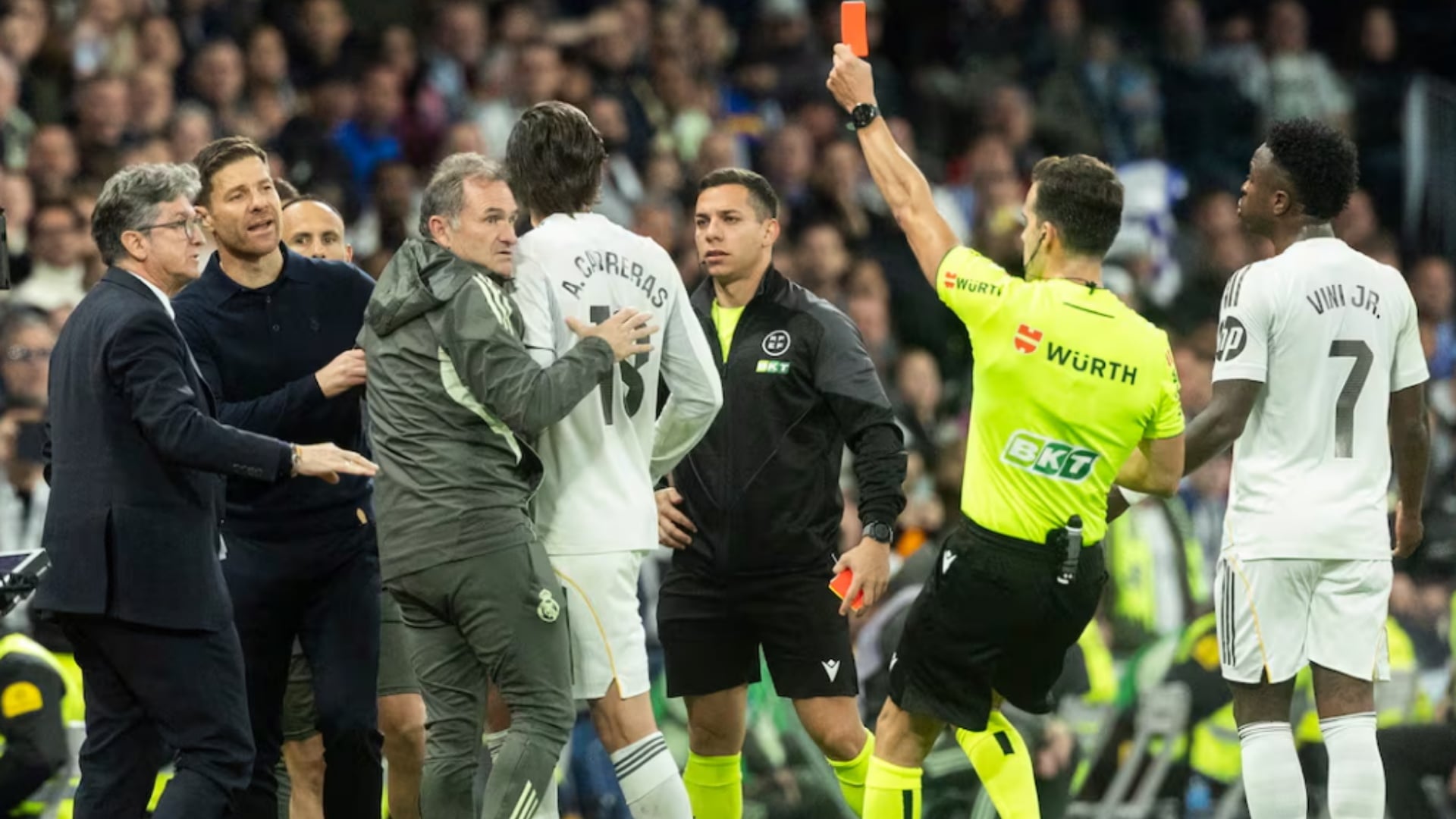  Tërbimi  iu kushton lojtarëve të Realit  2 ndeshje pezullim për Carreras  Carvajal dhe Endrick 