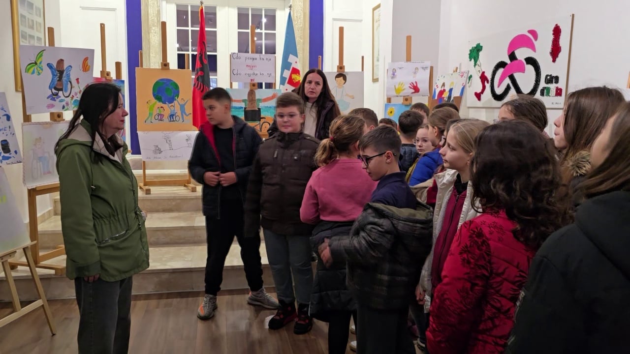 Dita e Aftësisë së Kufizuar  Shoqata e para tetraplegjikëve dhe nxënësve të shkollës  Migjeni  çelin ekspozitën