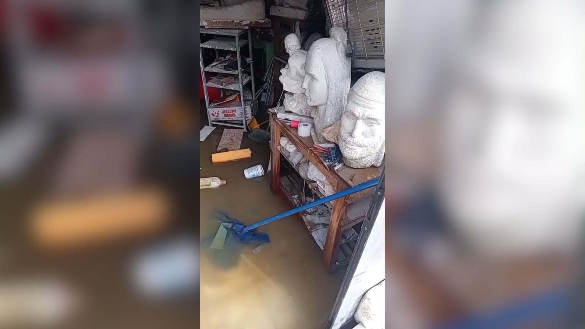 Reshjet në Durrës  Jo vetëm shtëpi të përmbytura  por edhe studio artistike