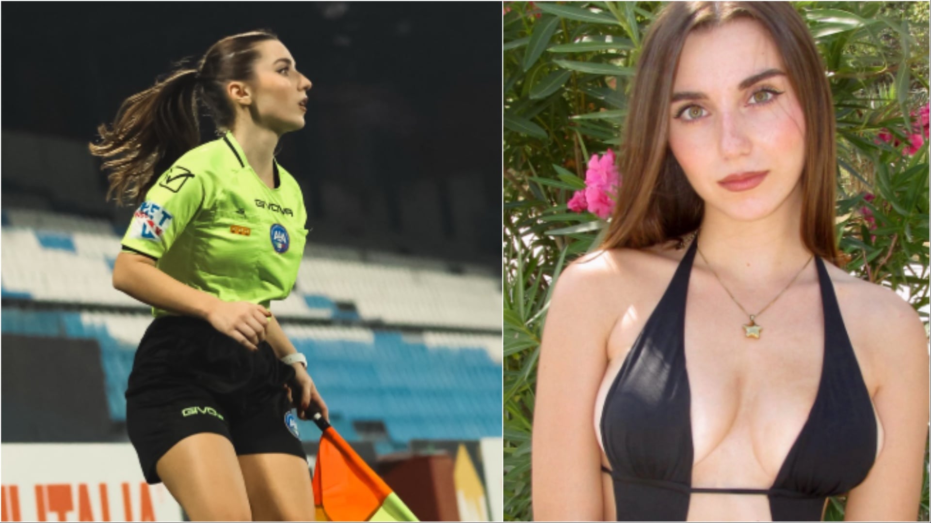 Foto   Dua karton të kuq   kush është gjyqtarja seksi në Itali që po  tërbon  tifozët në rrjetet sociale