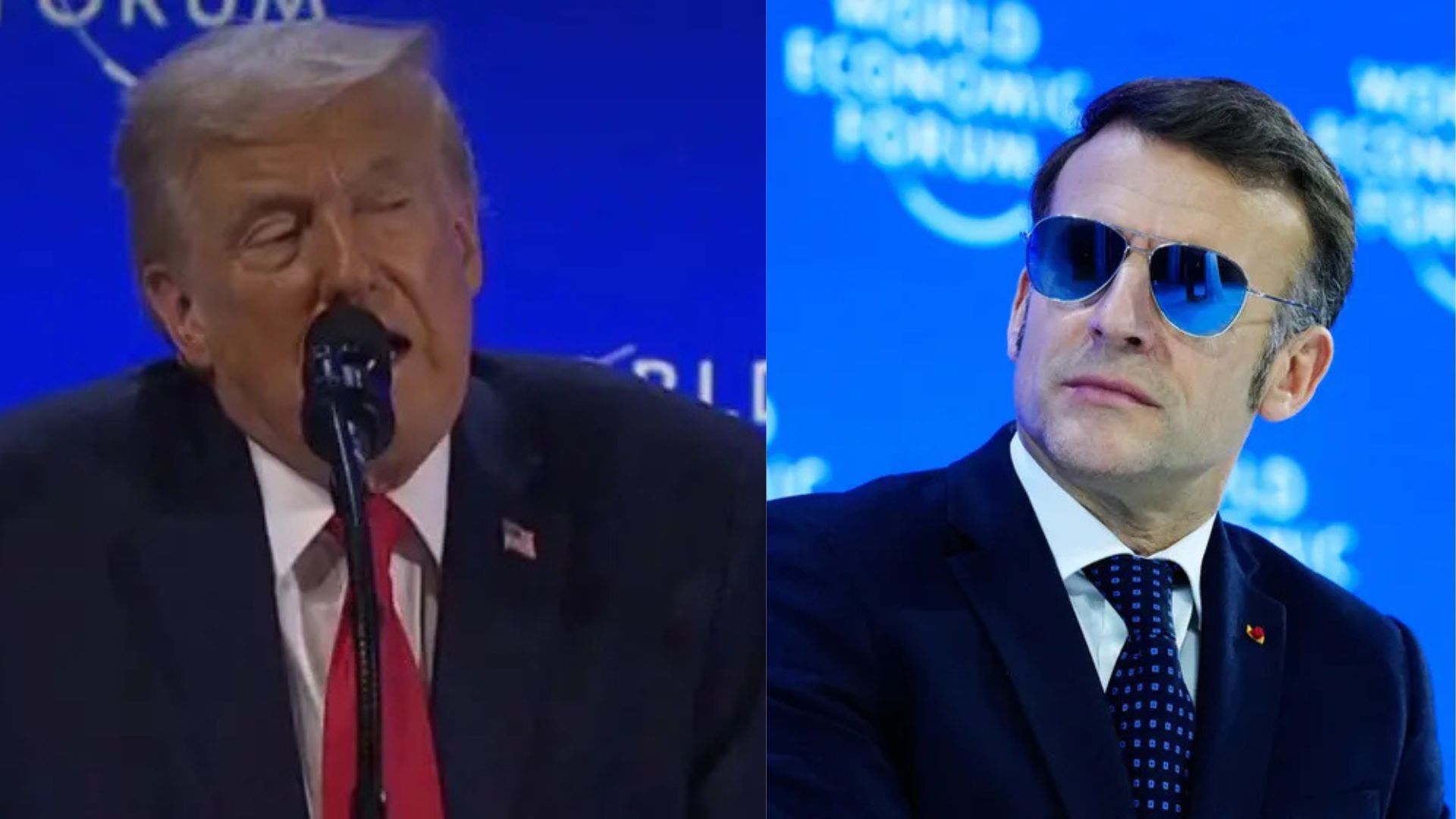  Po mundohej të dukej si i fortë me syzet e diellit   Trump flet për negociatat me Macron  I thashë Emmanuel nëse nuk i rrit çmimet e ilaçeve  do të 