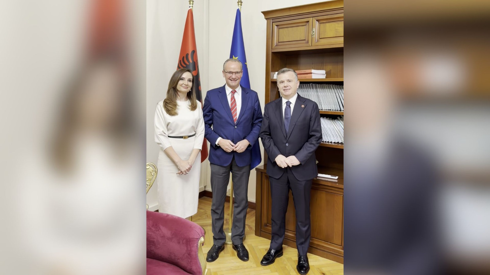  Gjermania mbështet fuqimisht integrimin e Shqipërisë në BE   Balla takon ministrin gjerman për Europën  Gunther Krichbaum