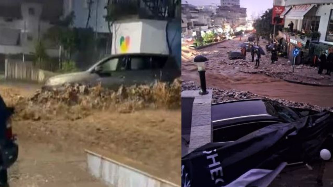 Reshjet e dendura të shiut  situata në Gjirokastër kritike  përmbyten banesa e biznese  Uji merr para makinat