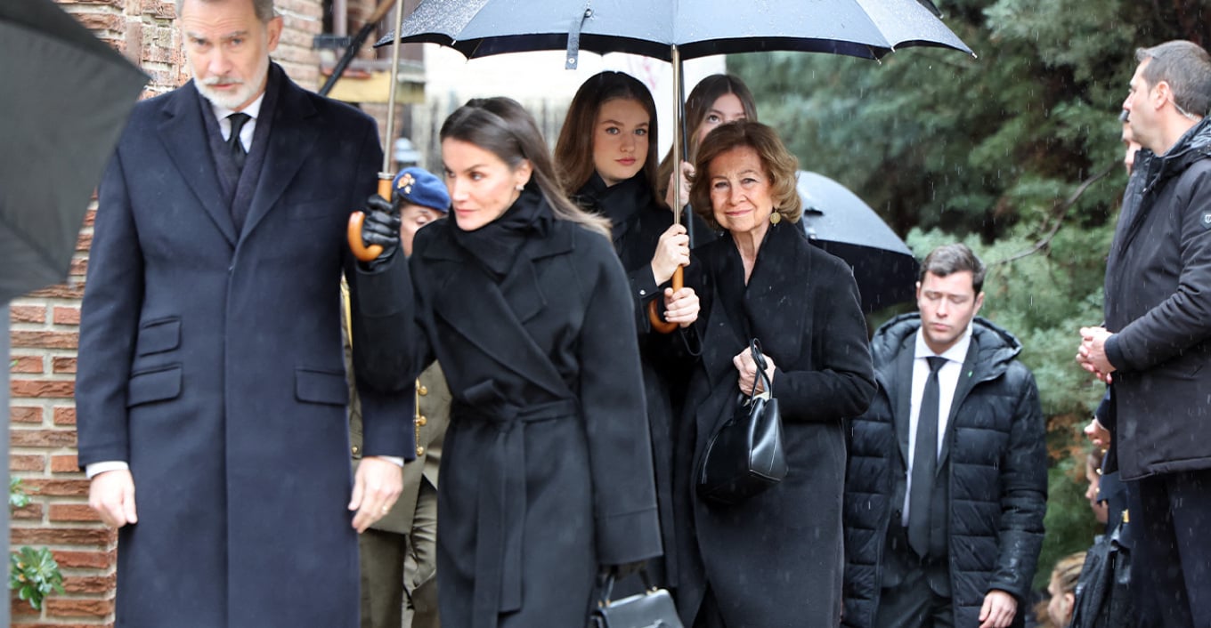 Video  E gjithë familja mbretërore spanjolle i dha lamtumirën Princeshës Irenë në Madrid