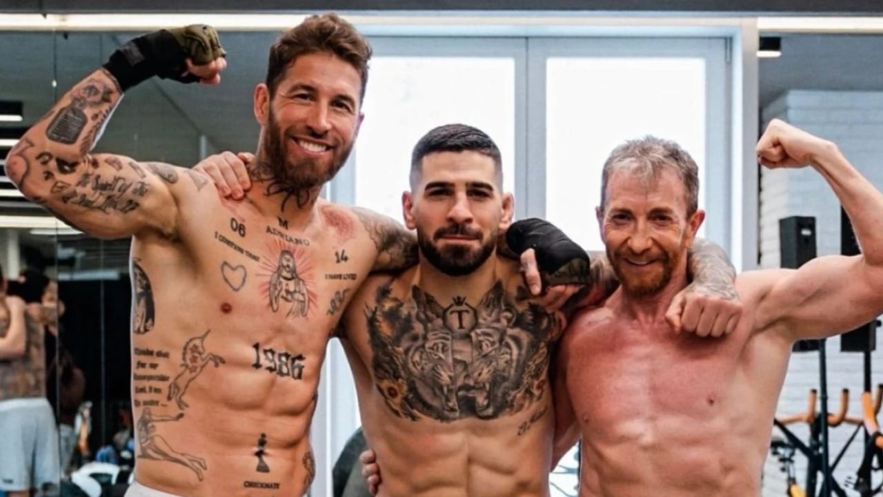 Sergio Ramos shndërrohet në boksier  veshi doreza dhe u stërvit me kampionin e UFC
