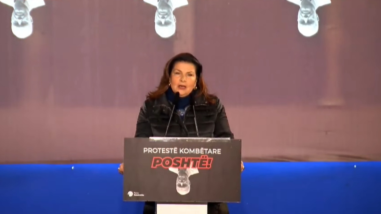 Protesta e PD para Kryeministrisë  aktorja Rajmonda Bulku kujton 20 shkurtin e 1991  Morëm në dorë guximin sepse donim të ishim të lirë