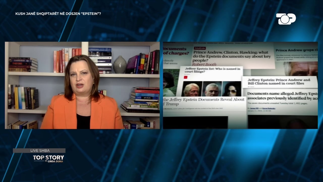  Të majtë e të djathtë po prisnin që dokumentet të publikoheshin   Dosjet Epstein  gazetarja Kostreci në Top Story  Këtu flitet për perversitetin e elitave