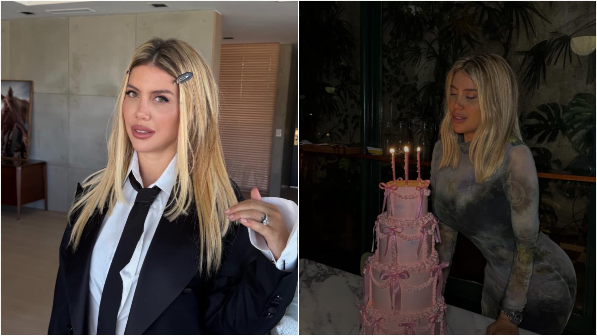 Foto  Wanda Nara drejt altarit  Modelja argjentinase zbulon unazën me diamant në gishtin e majtë