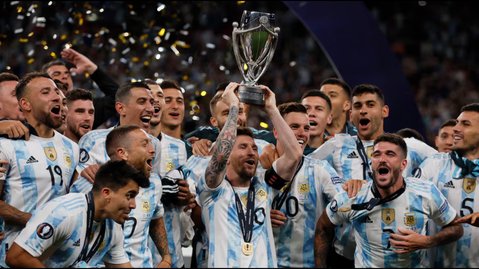 Telenovela  Finalissima  vazhdon  kreu i CONMEBOL  Jemi sërish kampionë  Spanja nuk u paraqit