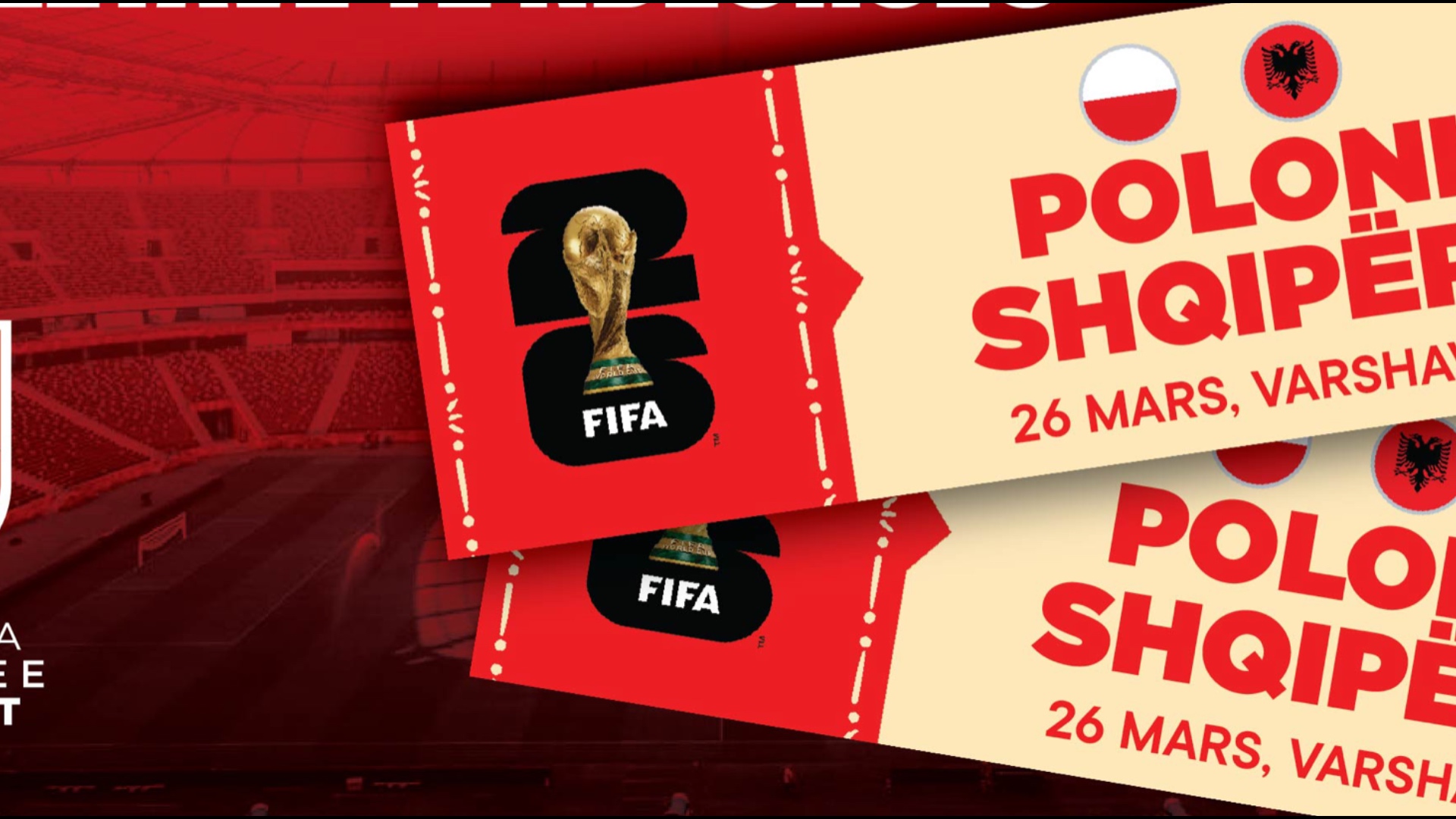 Sfida e Playoffit  Poloni Shqipëri  FSHF hap aplikimet për biletat për tifozët shqiptarë