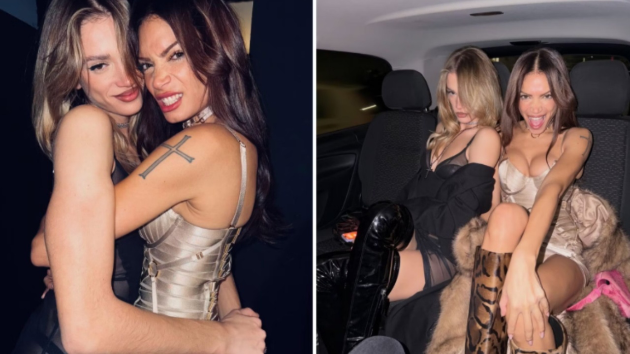 Foto  Në momente intime së bashku  çfarë po ndodh mes balerinës shqiptare dhe këngëtares së njohur italiane