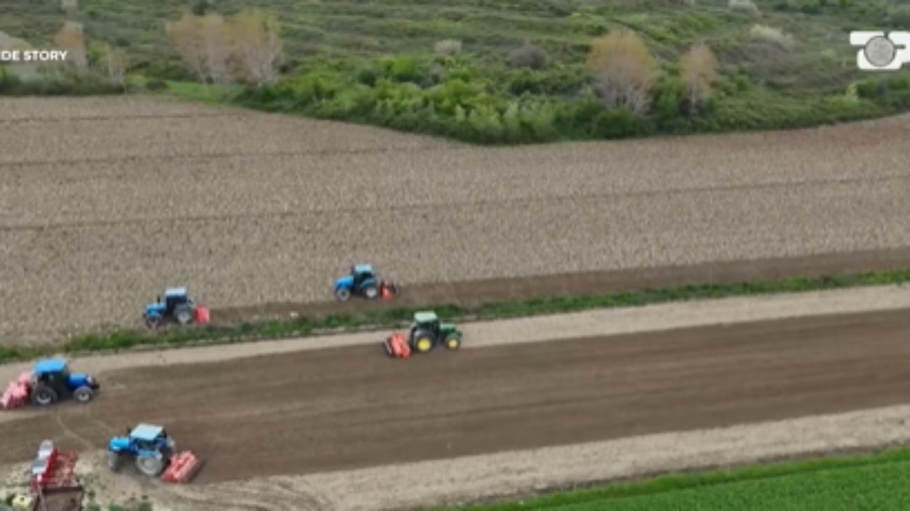 Inside Story  Katër dekada mbi traktor  fermeri i  bukës   60 hektarë me grurë i përmbyti Erzeni  asnjë kompensim 