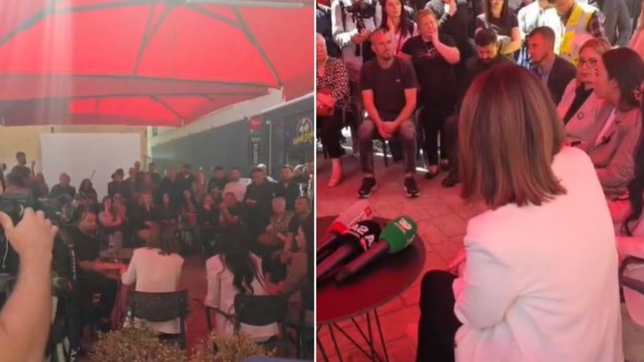 Zjarri  përpiu  pallatin pranë QSUT  Koçiu takim me banorët e prekur  Do rindërtohen të gjitha apartamentet