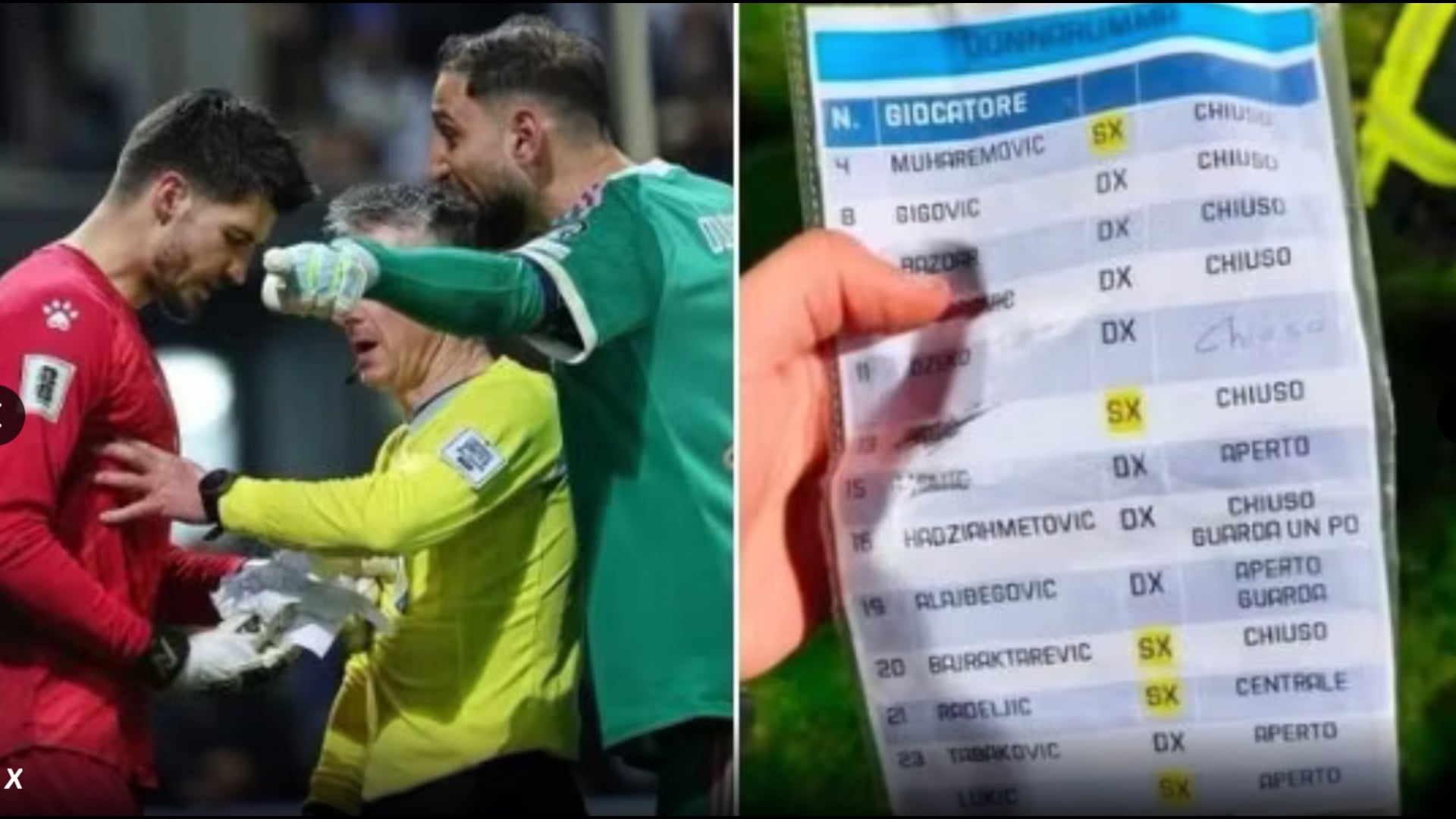 Donnarumma Vasilj  tensione të larta gjatë penalltive  çfarë ndodhi 