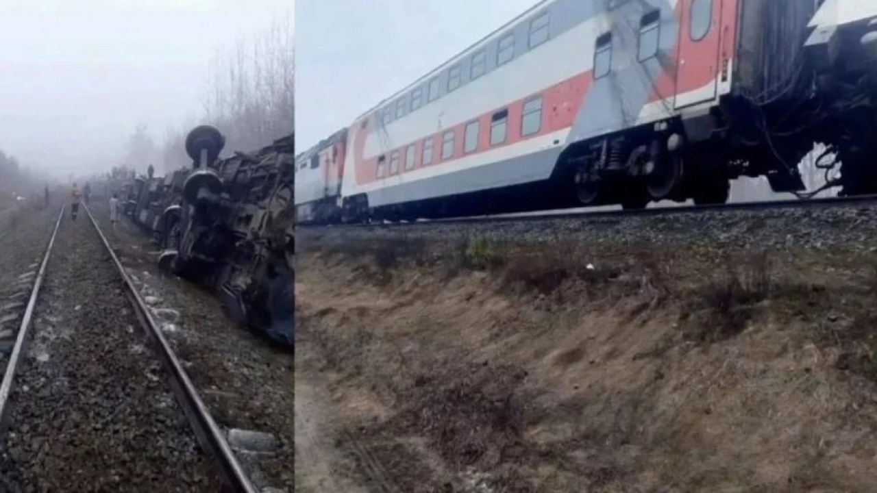 Video  Treni me 412 pasagjerë del nga shinat në Rusi  plagosen 22 persona  dyshohet se shkak u bë 