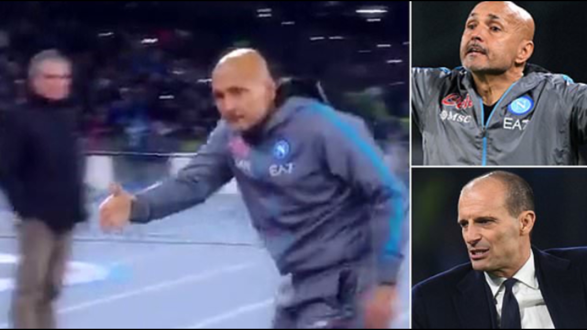 Milan Juventus  precedentët mes Allegrit dhe Spalletit janë në ekuilibër  por ai shtrëngim duarsh 