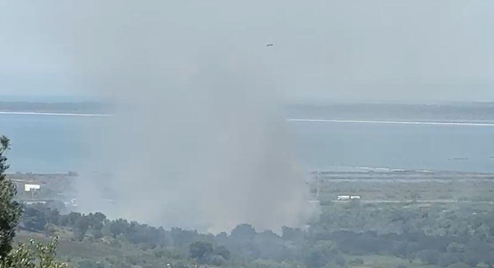 Zjarr i përmasave të mëdha në ullishtet e Panajasë  era e fortë përhap me shpejtësi flakët