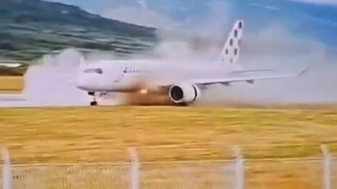Tmerr në aeroportin e Splitit në Kroaci  Avioni me 135 persona në bord del nga pista me 240 km h  shmanget tragjedia
