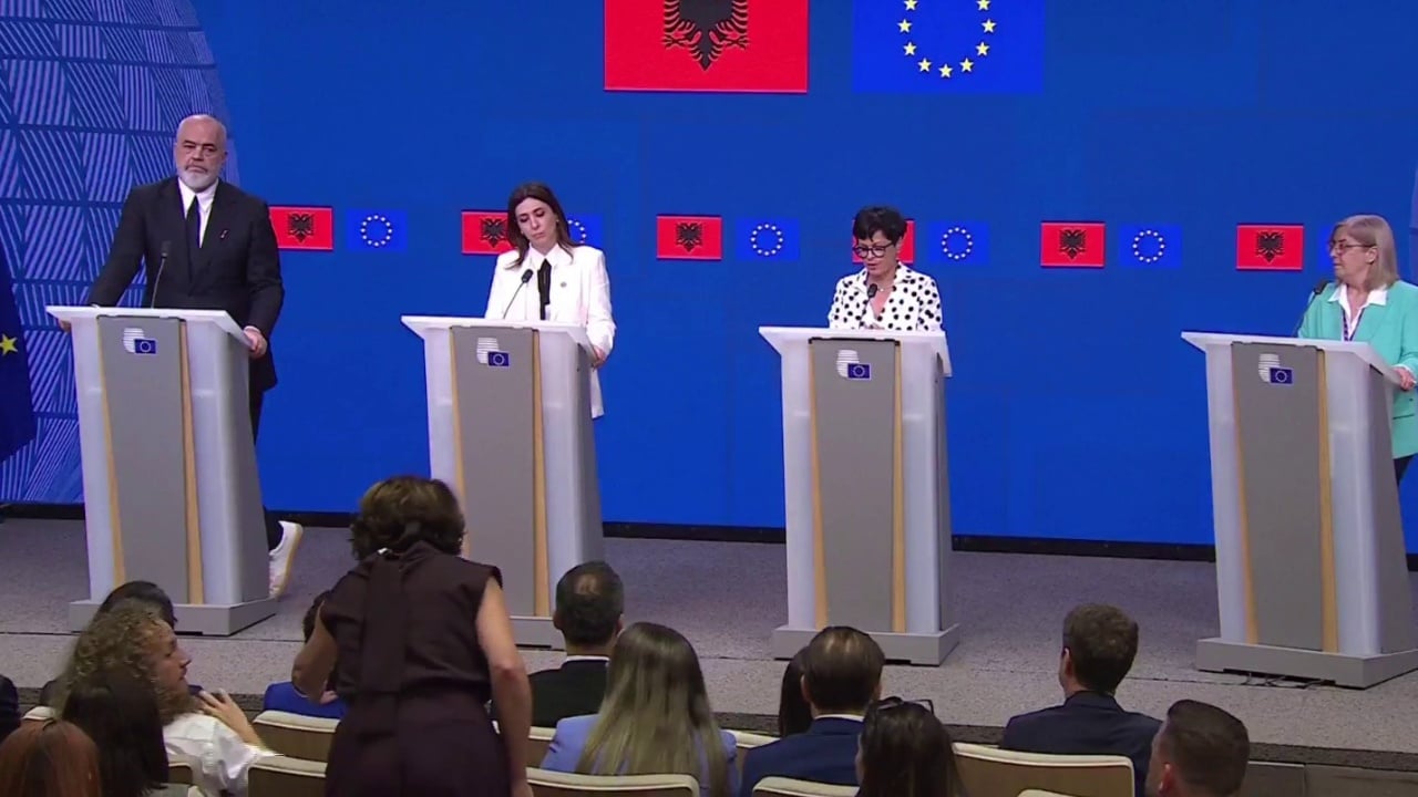 LIVE  Konferenca Ndërqeveritare në Bruksel  Shqipëria nis mbylljen e kapitujve për anëtarësimin në BE  Rama  Kemi thyer rekord  Kos  Përdoreni energjinë pozitive
