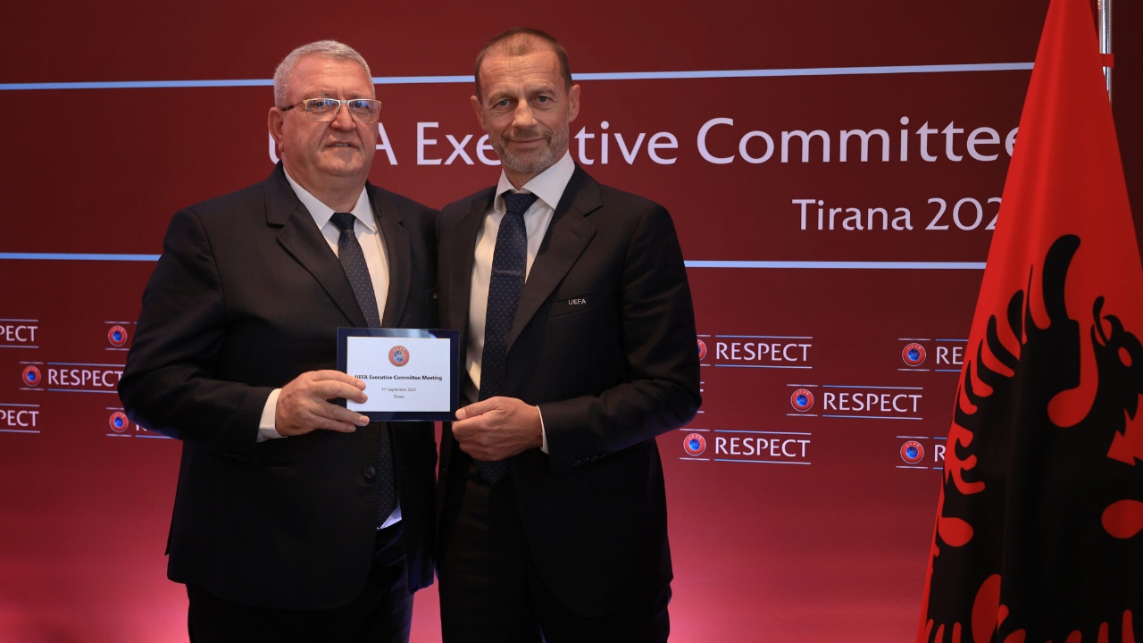 Zgjedhjet për president të UEFA s  FSHF shpreh hapur mbështetjen për Aleksander Ceferin
