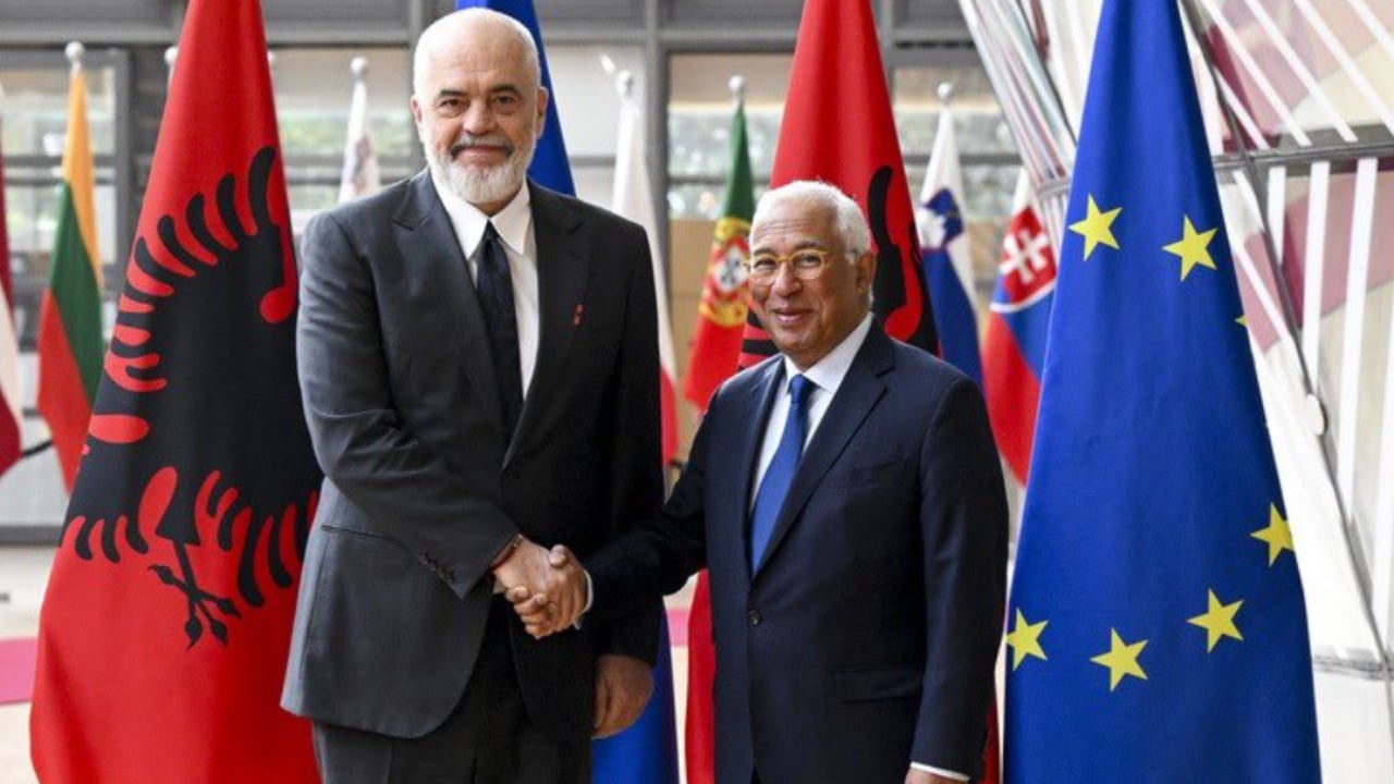 Presidenti i Këshillit Europian konfirmon vizitën në Shqipëri  Antonio Costa do të takohet me Ramën më 2 qershor në Tiranë