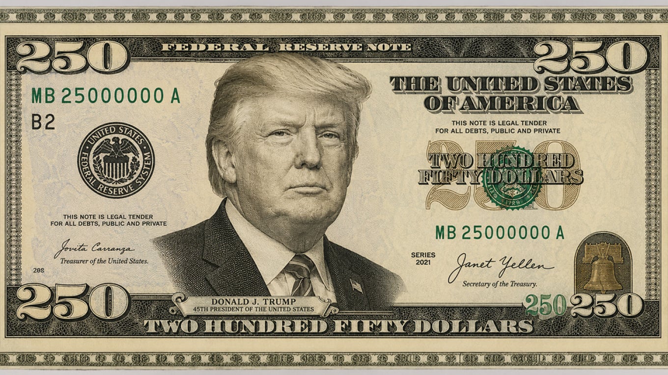 Trump në kartëmonedhën 250 dollarëshe  Zbulohen planet sekrete të administratës amerikane për dollarin e ri