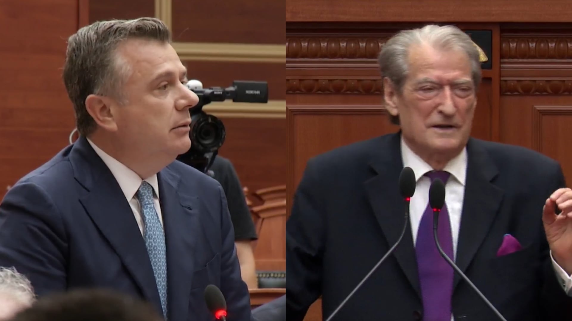  Shko në protestë po ta mbajti   Balla përplaset me Berishën  I fundit që mund të flasë është ky pelikani këtu