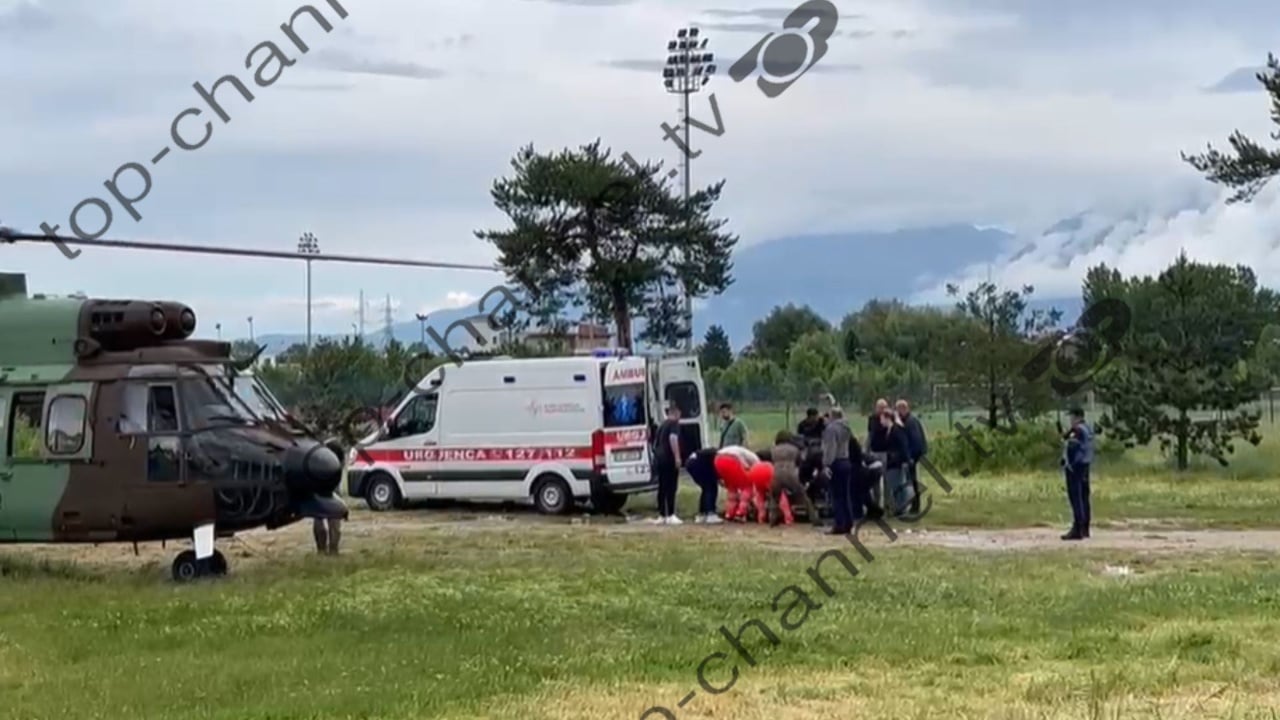 Mbeti i plagosur gjatë aksionit për kapjen e 43 vjeçarit në Maliq  momenti kur efektivi i Shqiponjave transportohet me helikopter drejt Traumës