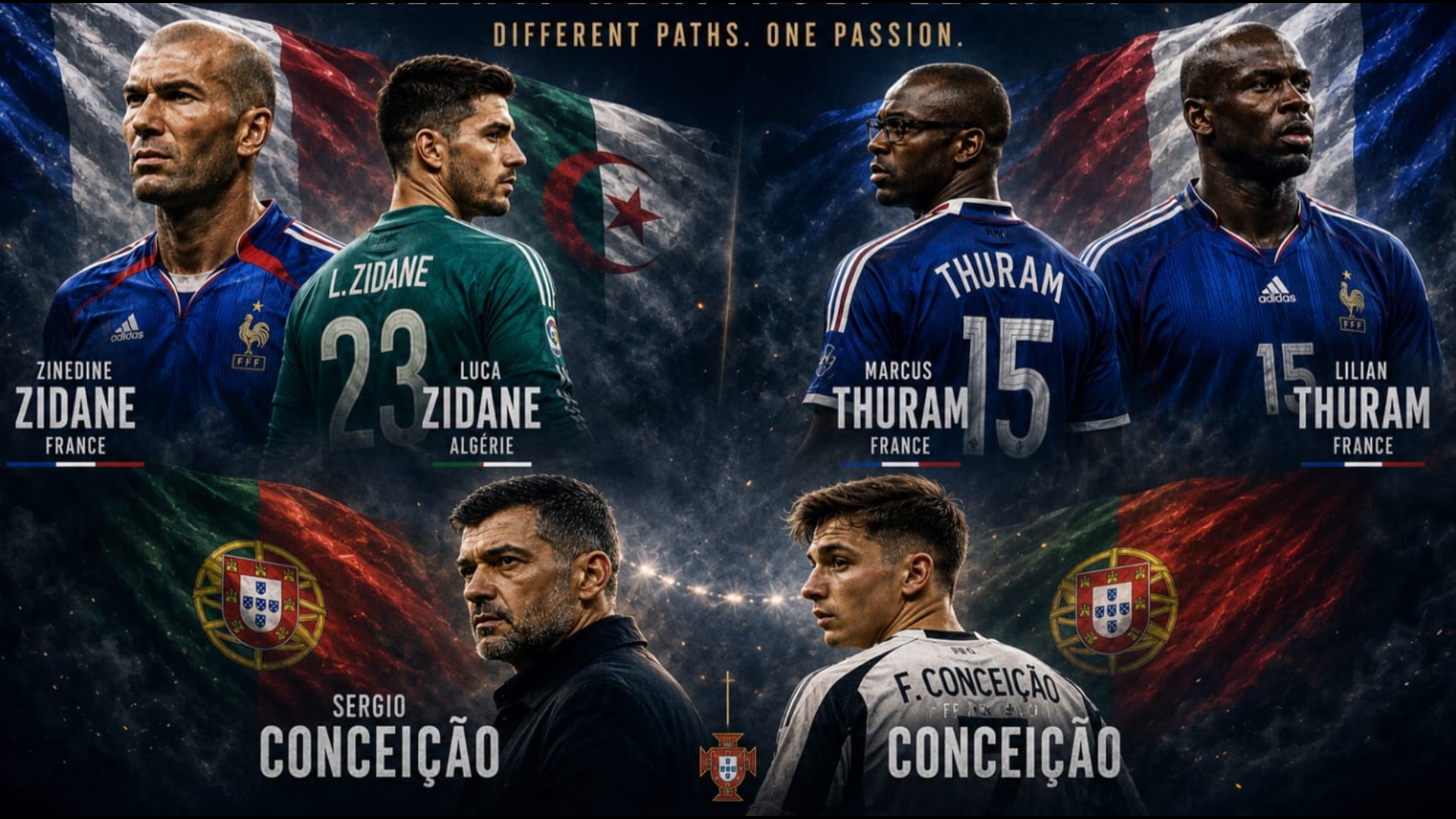 Në gjurmët e baballarëve  nga Zidane te Conceiçao  7 futbollistët që do të luajnë në Botëror  ashtu si prindërit e tyre