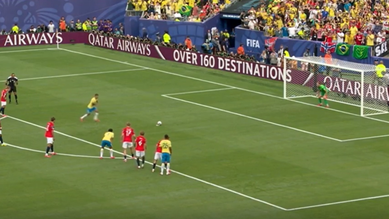Live Brazil Norvegji  Një gol i anuluar dhe një penallti e humbur  mbyllet pjesa e parë në Nju Jork  Video 