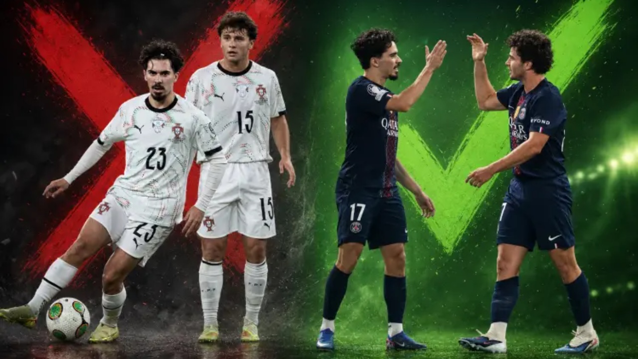 Enigma e Vitinhas dhe Joao Neves  Nga dominimi i Europës me PSG në te dështimi në Botëror me Portugalinë  çfarë ndodhi me yjet e mesfushës