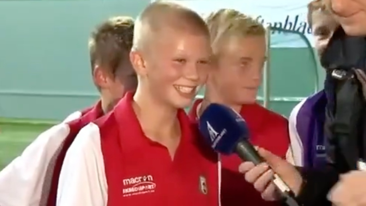 Nga fëmija që s e dinte  sekretin  e golit te ylli botëror  Haaland dhe babai i tij në një video emocionuese
