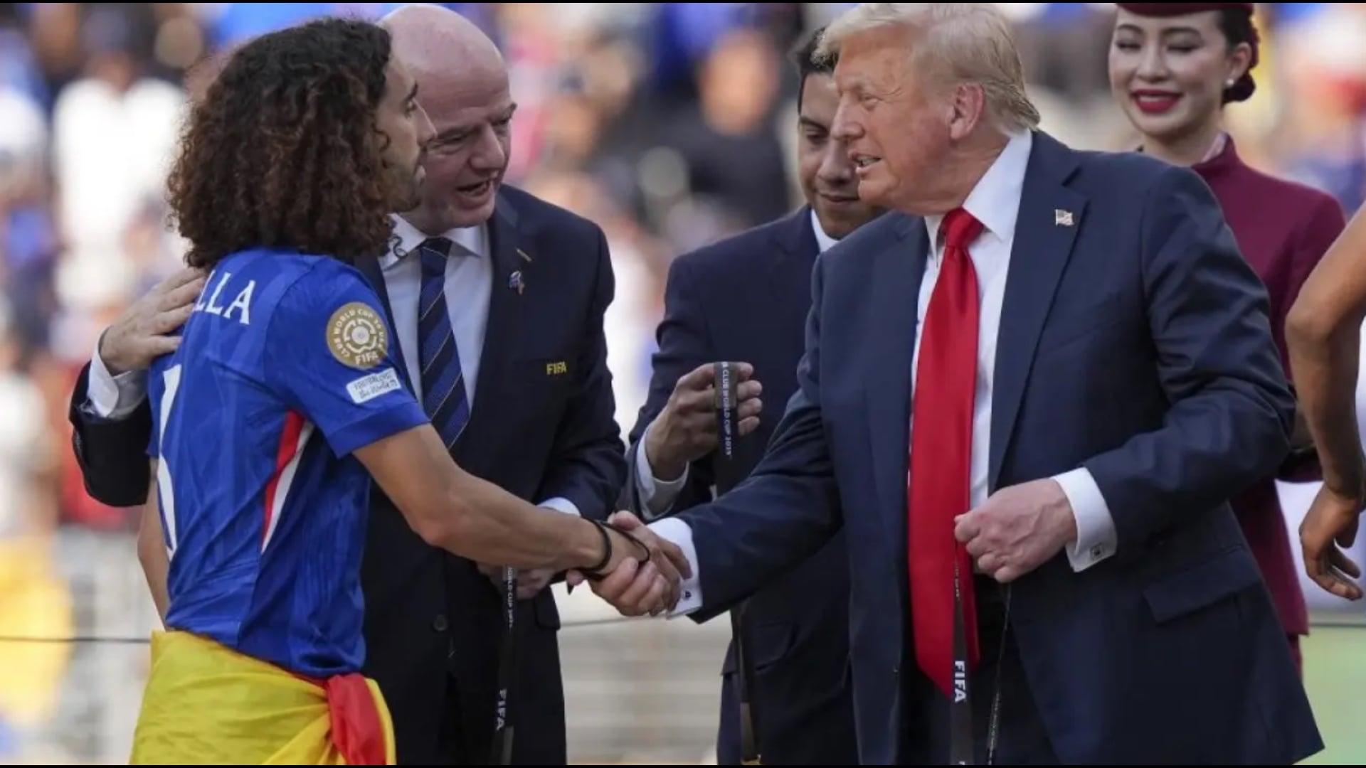 Marc Cucurella dhe episodi me Donald Trump në Botërorin e Klubeve  Ai nuk donte të largohej nga podiumi  