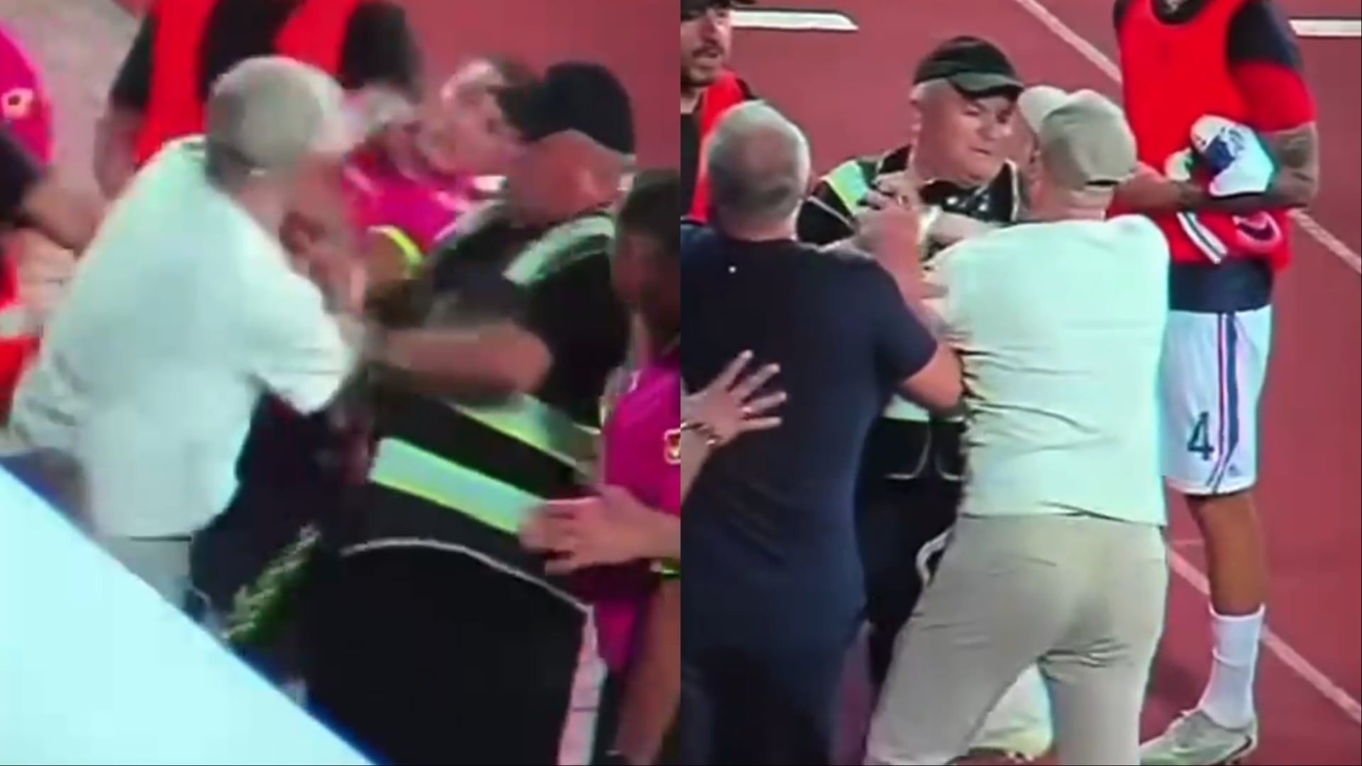 Afrohet dhe e godet me grusht, momenti kur presidenti i Vllaznisë, Alban Xhaferi dhunon gjyqtarin pas ndeshjes me Elbasanin (Video)
