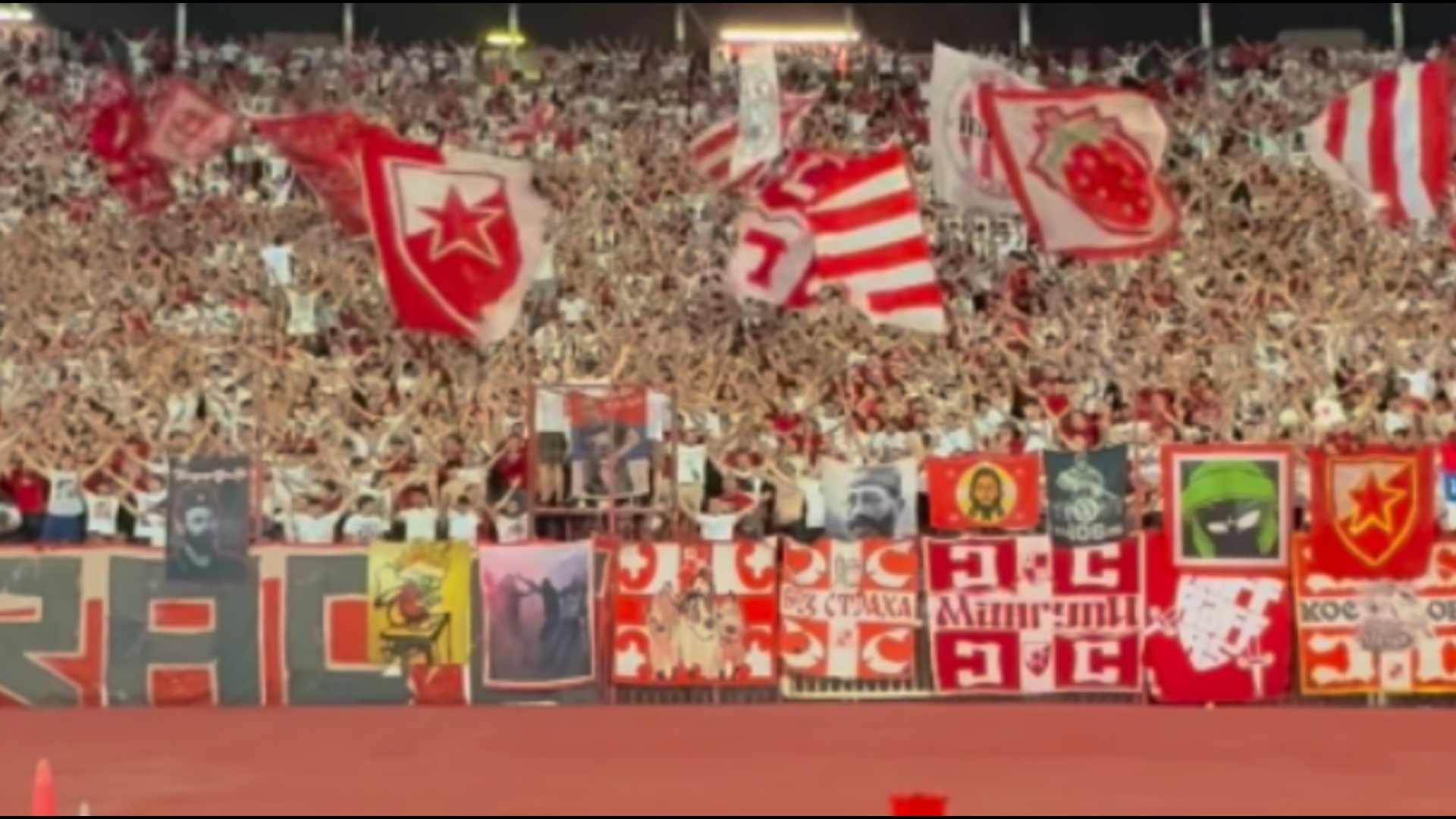 Thirrje antishqiptare në ndeshjen e Europa League  UEFA merr masat ndëshkuese ndaj Crvena Zvezdës