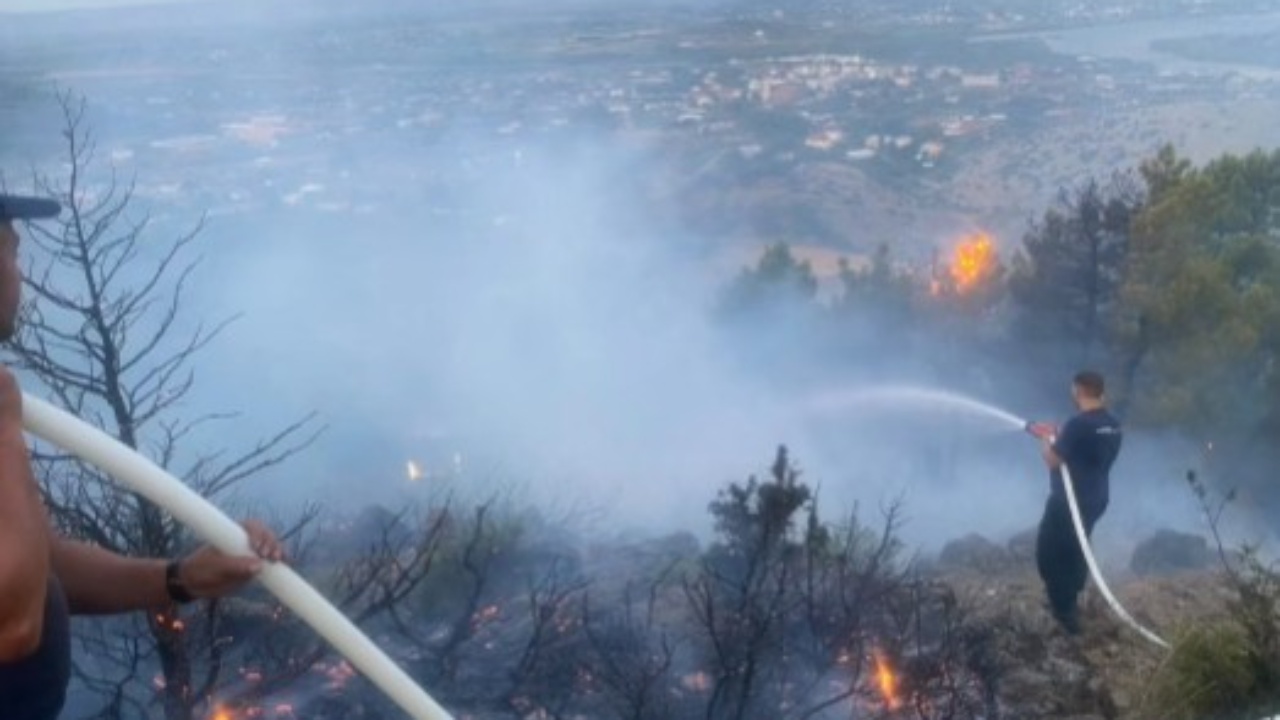 Zjarret në Shkodër  nën kontroll disa vatra  vijon operacioni për shuarjen e flakëve në Vaun e Dejës
